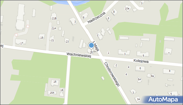 Zwierzyniec, Wachniewskiej, 25, mapa Zwierzyniec