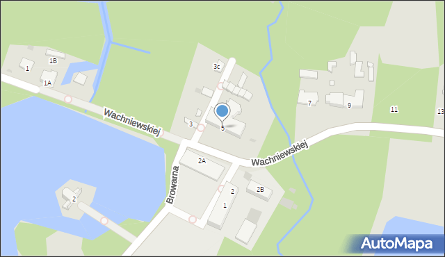 Zwierzyniec, Wachniewskiej, 5, mapa Zwierzyniec