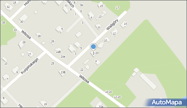 Żyrardów, Waligóry Leona, 2, mapa Żyrardów