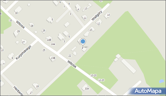 Żyrardów, Waligóry Leona, 6a, mapa Żyrardów