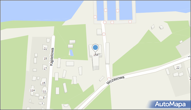 Białobrzegi, Wczasowa, 15A, mapa Białobrzegi