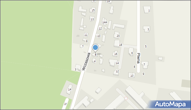 Białobrzegi, Wczasowa, 6, mapa Białobrzegi