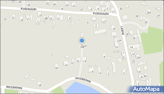 Blachownia, Wczasowa, 10a, mapa Blachownia