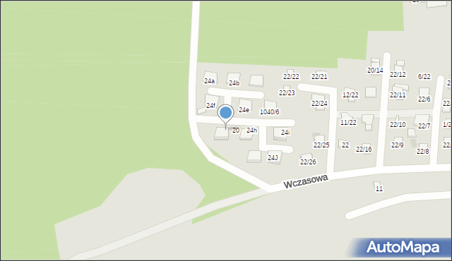 Blachownia, Wczasowa, 24g, mapa Blachownia