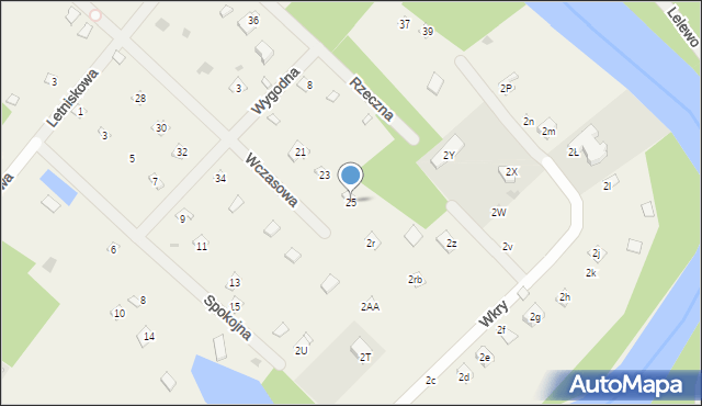 Borkowo, Wczasowa, 25, mapa Borkowo