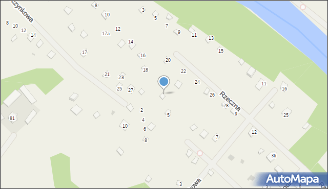 Borkowo, Wczasowa, 3, mapa Borkowo