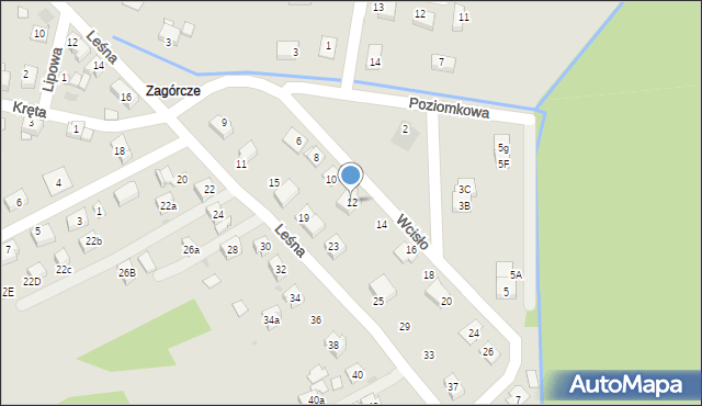 Chełmek, Wcisło, ks., 12, mapa Chełmek