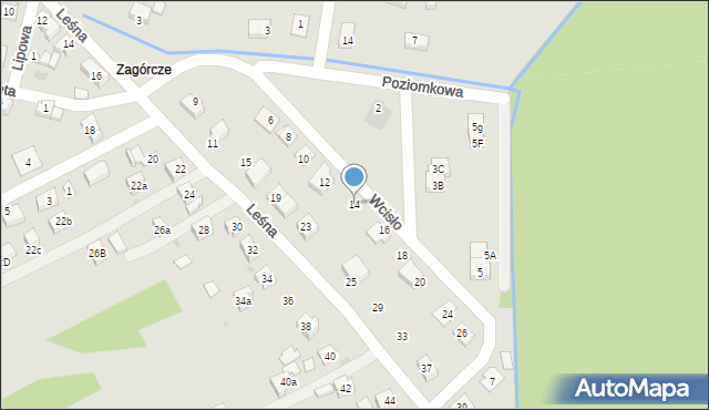Chełmek, Wcisło, ks., 14, mapa Chełmek