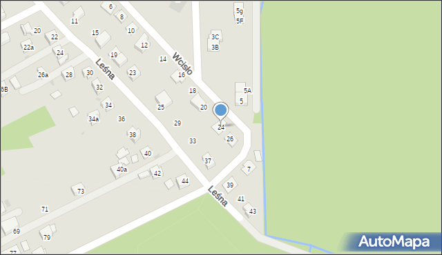 Chełmek, Wcisło, ks., 24, mapa Chełmek