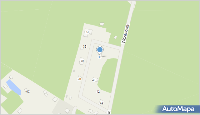 Cieksyn, Wczasowa, 38, mapa Cieksyn