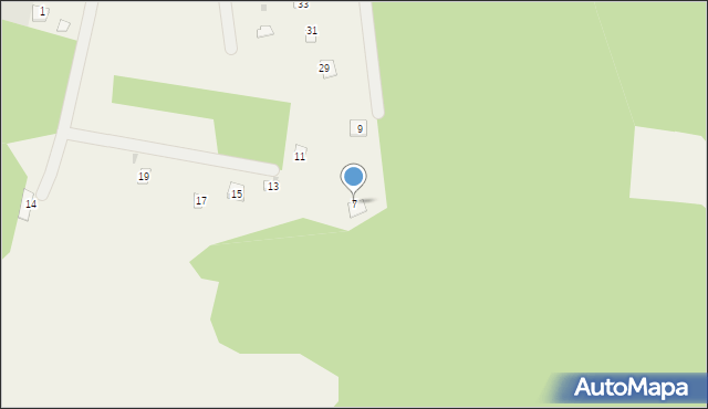 Cieksyn, Wczasowa, 7, mapa Cieksyn