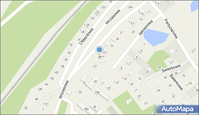 Gołubie, Wczasowa, 25, mapa Gołubie