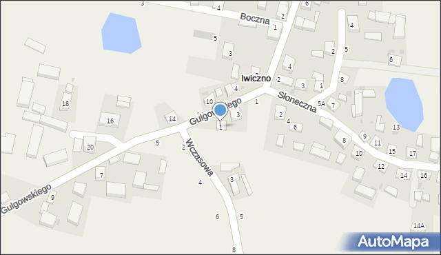 Iwiczno, Wczasowa, 1, mapa Iwiczno