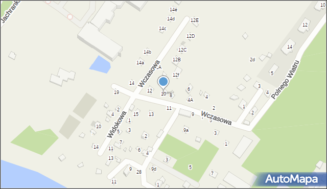 Jachranka, Wczasowa, 10, mapa Jachranka