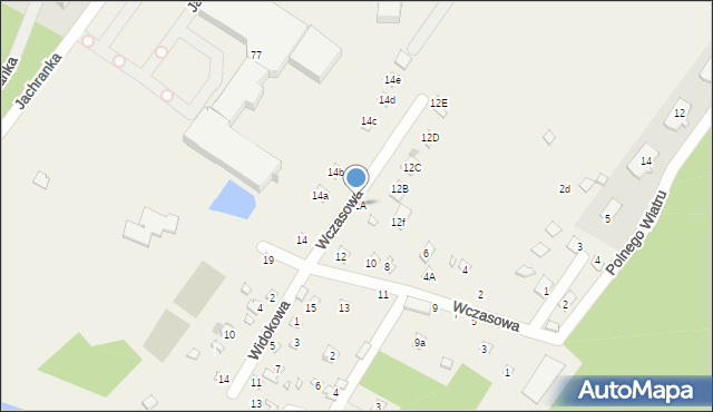 Jachranka, Wczasowa, 12A, mapa Jachranka