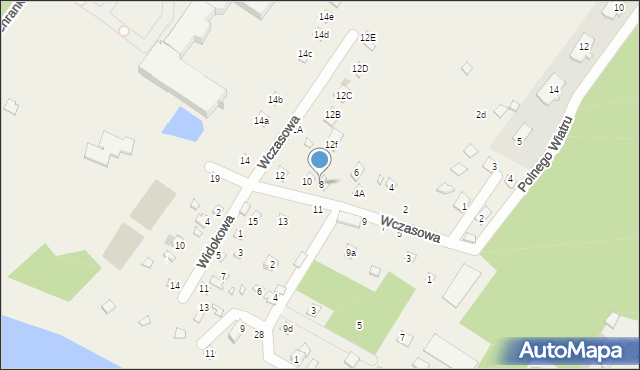 Jachranka, Wczasowa, 8, mapa Jachranka