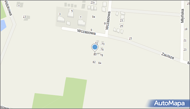 Jantar, Wczasowa, 80, mapa Jantar