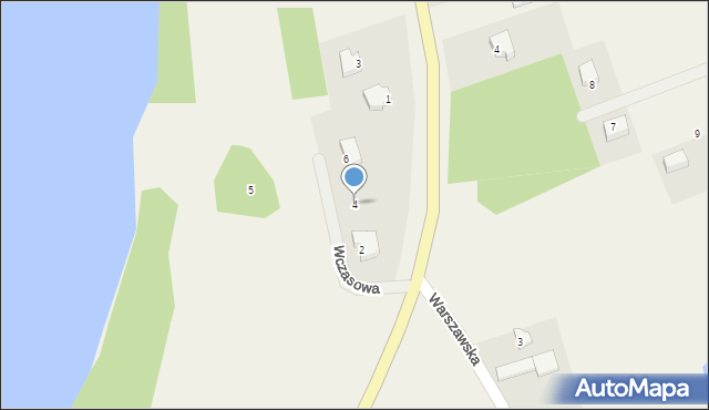 Kalisz, Wczasowa, 4, mapa Kalisza