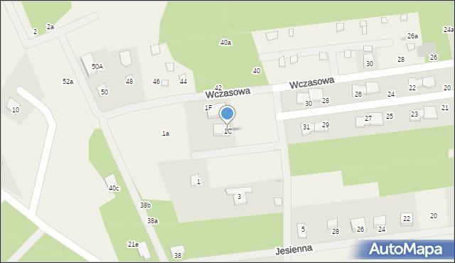 Kałuszyn, Wczasowa, 1C, mapa Kałuszyn