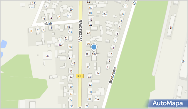 Karpicko, Wczasowa, 38a, mapa Karpicko