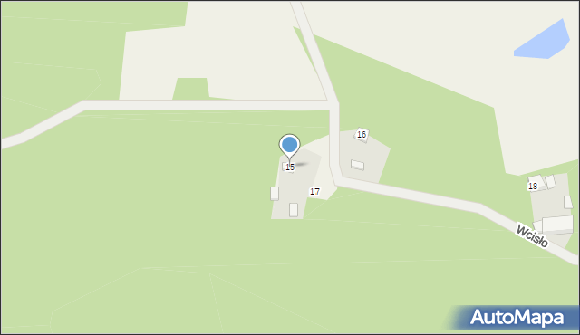 Kije, Wcisło, 15, mapa Kije