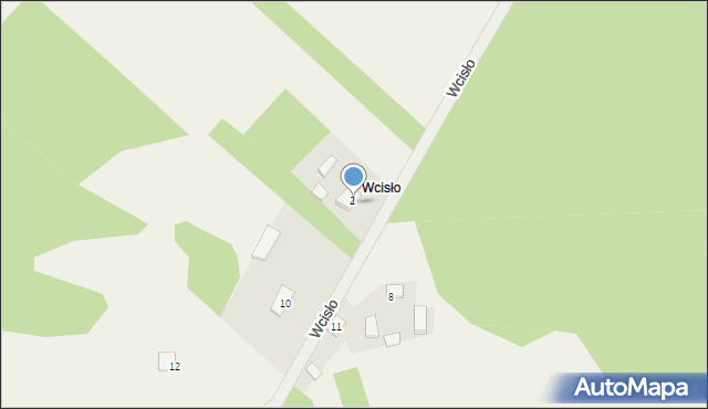 Kije, Wcisło, 9, mapa Kije