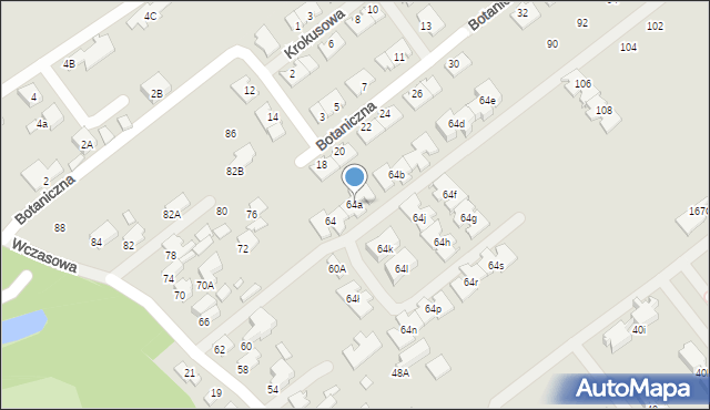 Konstancin-Jeziorna, Wczasowa, 64a, mapa Konstancin-Jeziorna