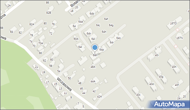 Konstancin-Jeziorna, Wczasowa, 64n, mapa Konstancin-Jeziorna