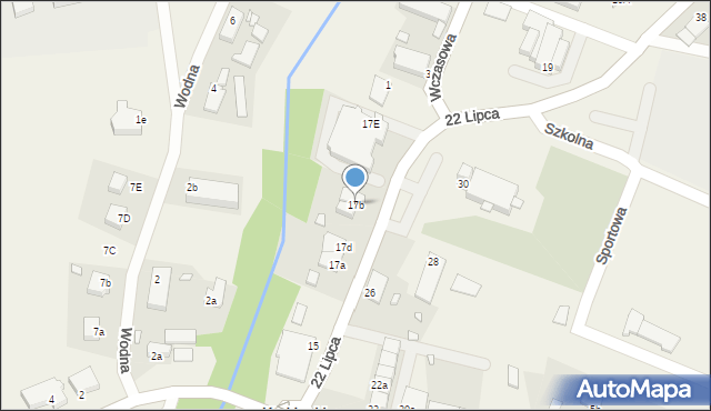Kruklanki, Wczasowa, 17d, mapa Kruklanki