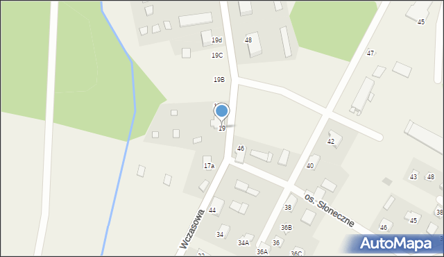 Kruklanki, Wczasowa, 19, mapa Kruklanki