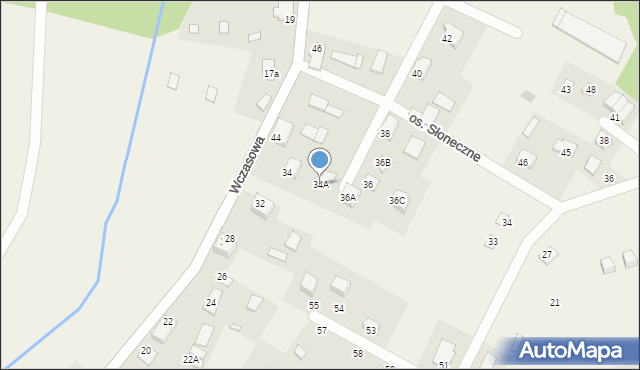 Kruklanki, Wczasowa, 34A, mapa Kruklanki