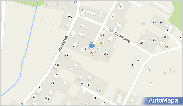 Kruklanki, Wczasowa, 36A, mapa Kruklanki