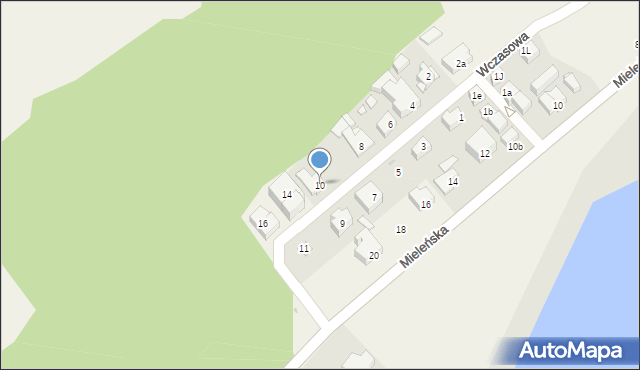 Łazy, Wczasowa, 10, mapa Łazy
