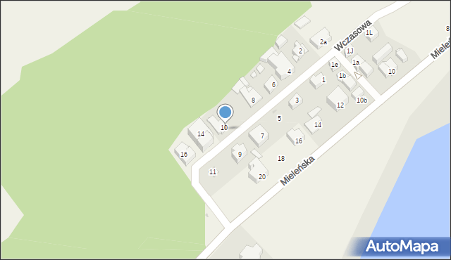 Łazy, Wczasowa, 12, mapa Łazy