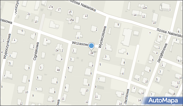 Łochowo, Wczasowa, 1a, mapa Łochowo
