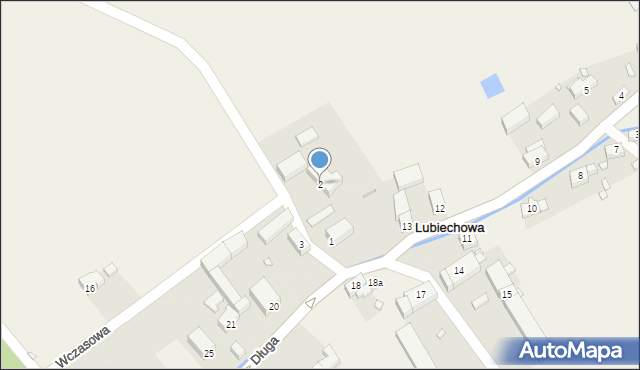 Lubiechowa, Wczasowa, 2, mapa Lubiechowa