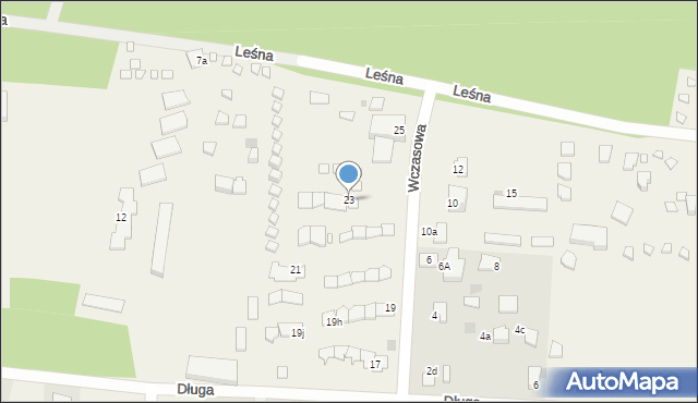 Mikoszewo, Wczasowa, 23, mapa Mikoszewo