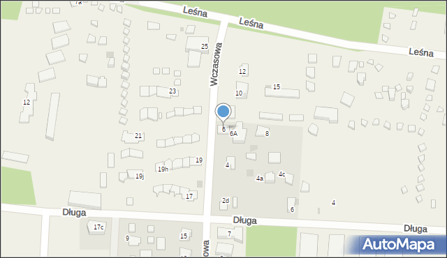 Mikoszewo, Wczasowa, 6, mapa Mikoszewo