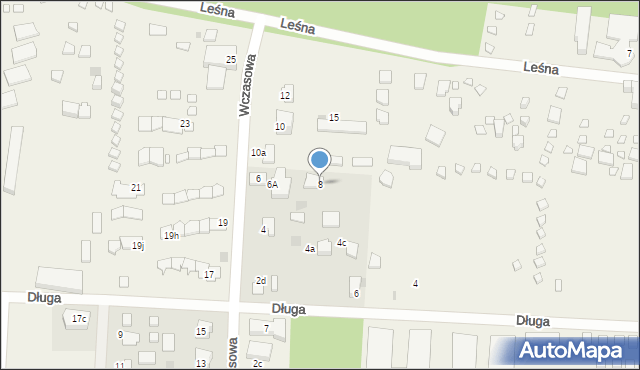 Mikoszewo, Wczasowa, 8, mapa Mikoszewo