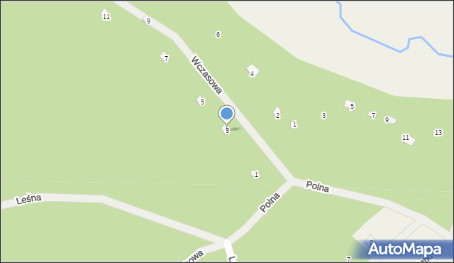 Ostrykół Dworski, Wczasowa, 3, mapa Ostrykół Dworski