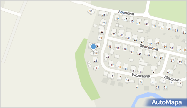 Pruszcz Gdański, Wczasowa, 15A, mapa Pruszcz Gdański