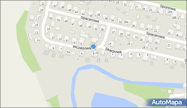 Pruszcz Gdański, Wczasowa, 3, mapa Pruszcz Gdański