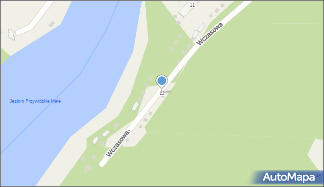 Przywidz, Wczasowa, 12, mapa Przywidz