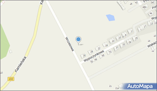 Pustkowo, Wczasowa, 11, mapa Pustkowo