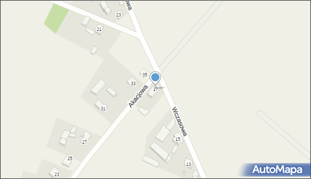 Radomierz, Wczasowa, 17, mapa Radomierz