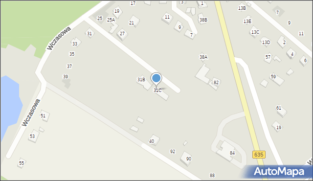 Radzymin, Wczasowa, 31C, mapa Radzymin