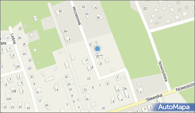 Radzyń, Wczasowa, 10, mapa Radzyń