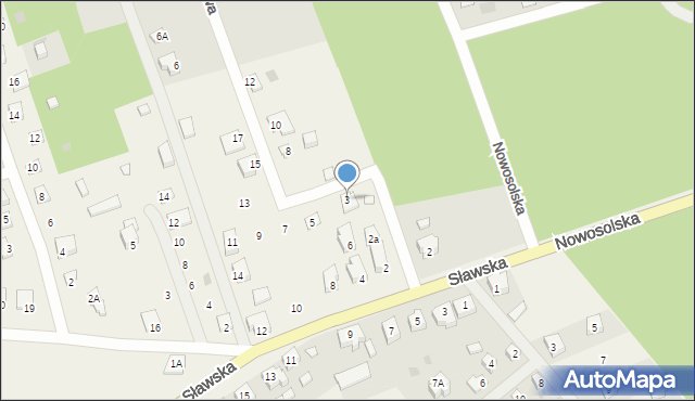 Radzyń, Wczasowa, 3, mapa Radzyń