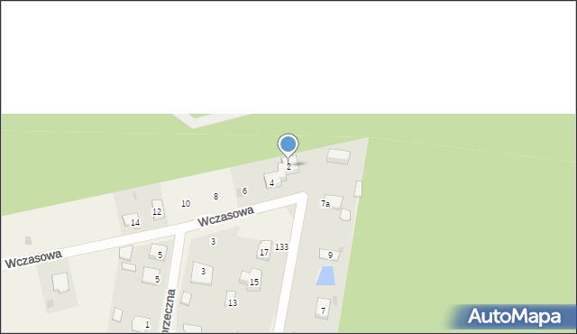 Ręczno, Wczasowa, 2, mapa Ręczno