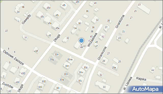 Reda, Wczasowa, 44, mapa Reda